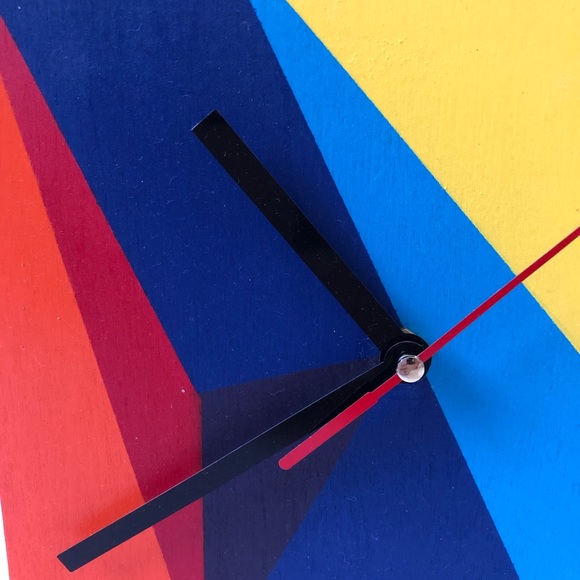 Wall clock geometric by artist Christopher Pacillo - Picture 3 of 4